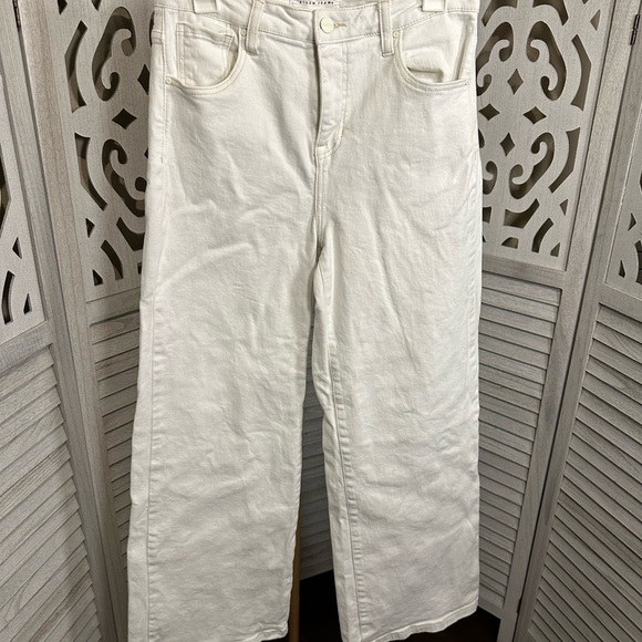 Risen Jeans Denim - ⛔️Size 9/29 white wide legged jeans